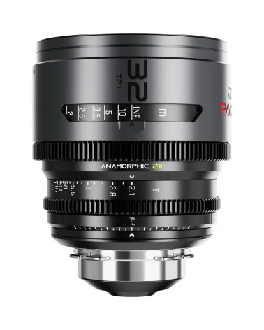 DZOFilm Pavo 32mm 2x Anamorphic T2.1 PL & EF Mount (S35) | Cine Lens, Neutral Coating