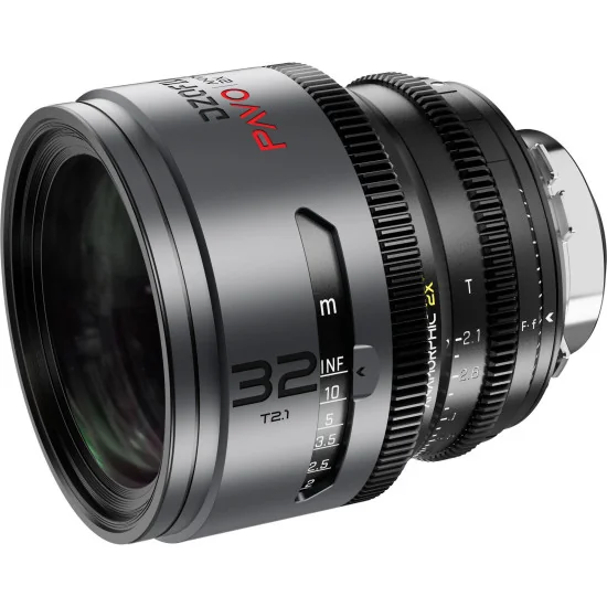 DZOFilm Pavo 32mm 2x Anamorphic T2.1 PL & EF Mount (S35) | Cine Lens, Neutral Coating