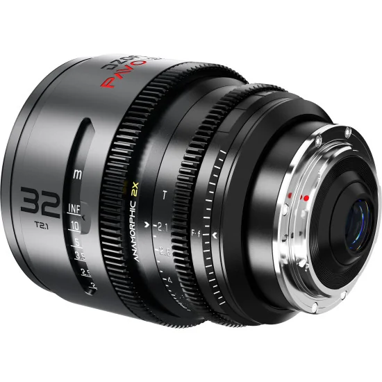 DZOFilm Pavo 32mm 2x Anamorphic T2.1 PL & EF Mount (S35) | Objectif Anamorphique, Revêtement neutre