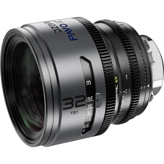 DZOFilm Pavo 32mm 2x Anamorphic T2.1 PL & EF Mount (S35) | Cine Lens, Blue Coating