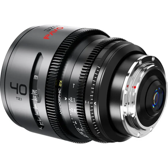 DZOFilm Pavo 40mm 2x Anamorphic T2.1 PL & EF Mount (S35) | Cine Lens, Neutral Coating