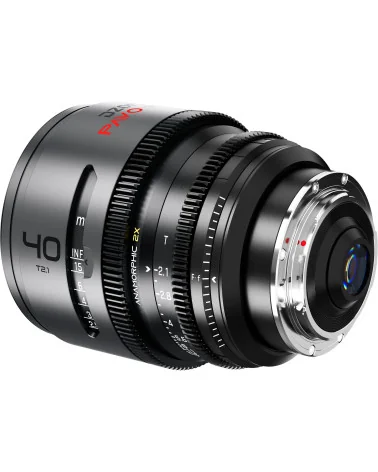 DZOFilm Pavo 40mm 2x Anamorphic T2.1 PL & EF Mount (S35) | Cine Lens, Neutral Coating