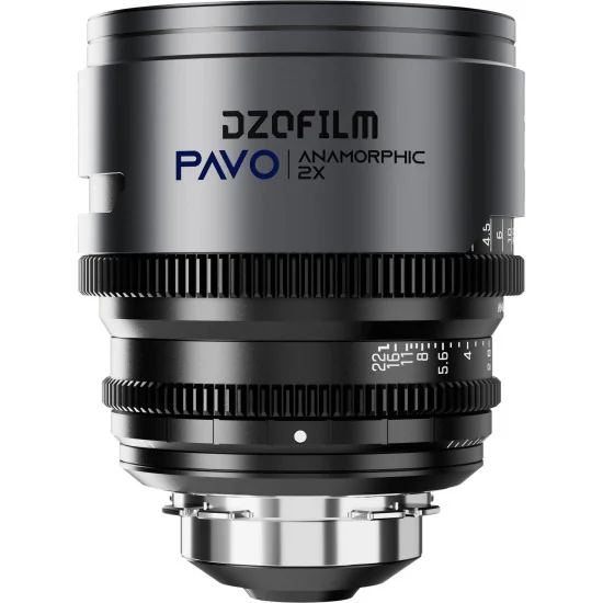 DZOFilm Pavo 55mm 2x Anamorphic T2.1 PL & EF Mount (S35) | Objectif Anamorphique, Revêtement bleu