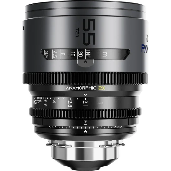 DZOFilm Pavo 55mm 2x Anamorphic T2.1 PL & EF Mount (S35) | Cine Lens, Blue Coating