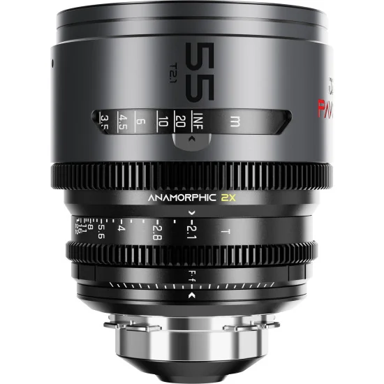 DZOFilm Pavo 55mm 2x Anamorphic T2.1 PL & EF Mount (S35) | Cine Lens, Neutral Coating