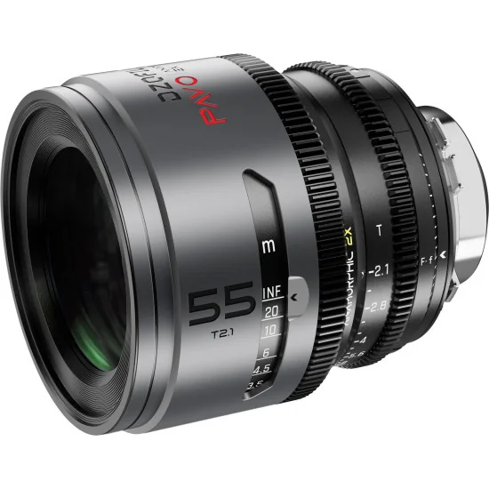 DZOFilm Pavo 55mm 2x Anamorphic T2.1 PL & EF Mount (S35) | Cine Lens, Neutral Coating