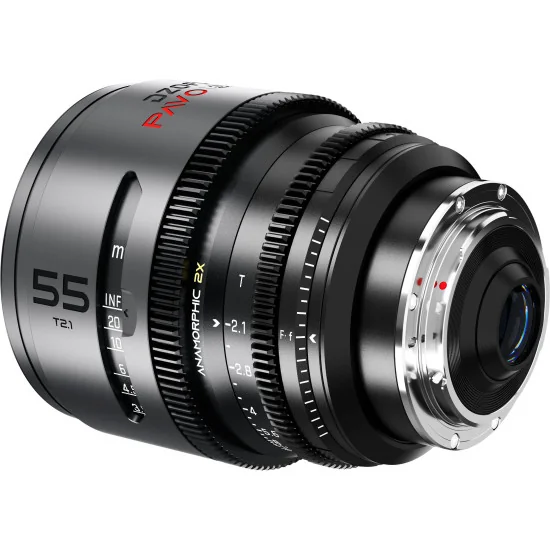 DZOFilm Pavo 55mm 2x Anamorphic T2.1 PL & EF Mount (S35) | Cine Lens, Neutral Coating