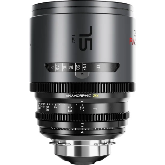 DZOFilm Pavo 75mm 2x Anamorphic T2.1 PL & EF Mount (S35) | Cine Lens, Neutral Coating