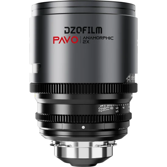 DZOFilm Pavo 75mm 2x Anamorphic T2.1 PL & EF Mount (S35) | Cine Lens, Neutral Coating