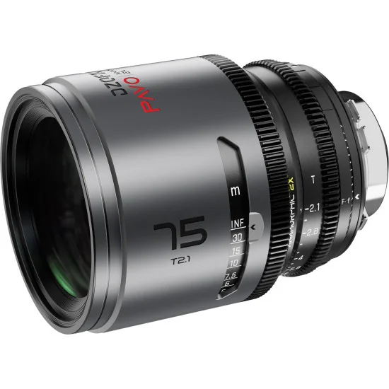 DZOFilm Pavo 75mm 2x Anamorphic T2.1 PL & EF Mount (S35) | Cine Lens, Neutral Coating