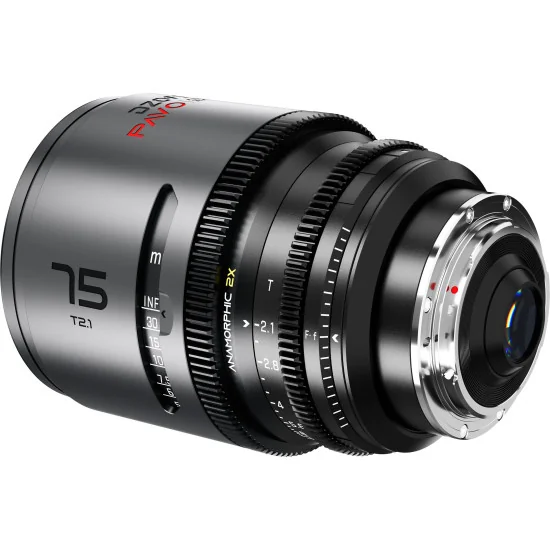 DZOFilm Pavo 75mm 2x Anamorphic T2.1 PL & EF Mount (S35) | Cine Lens, Neutral Coating