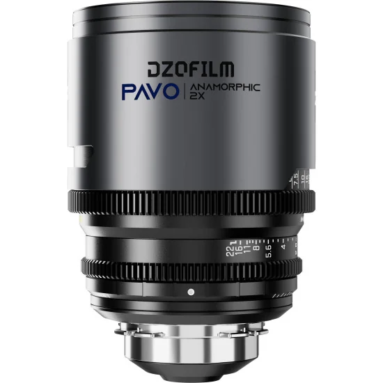 DZOFilm Pavo 75mm 2x Anamorphic T2.1 PL & EF Mount (S35) | Objectif Anamorphique, Revêtement bleu