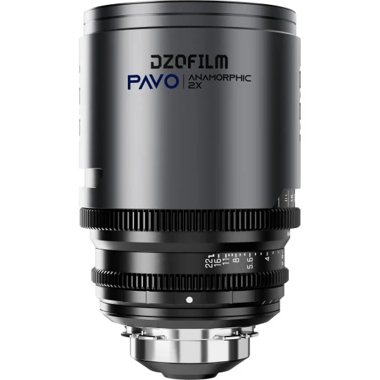 DZOFilm Pavo 100mm 2x Anamorphic T2.4 PL Mount (S35) Blue