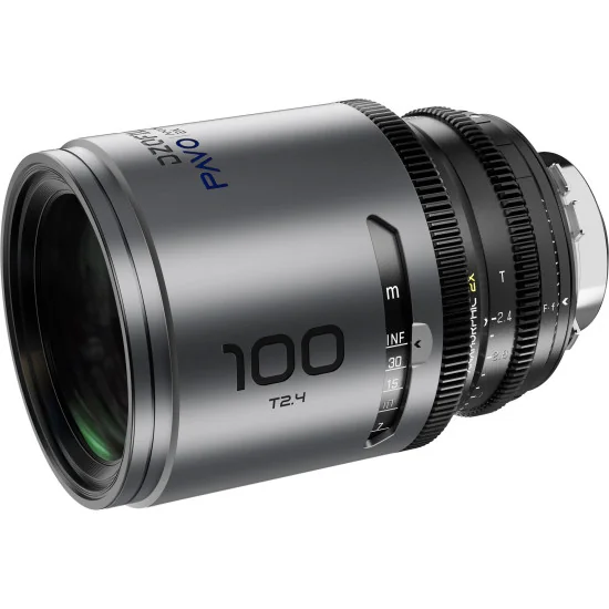 DZOFilm Pavo 100mm 2x Anamorphic T2.4 PL & EF Mount (S35) | Cine Lens, Blue Coating