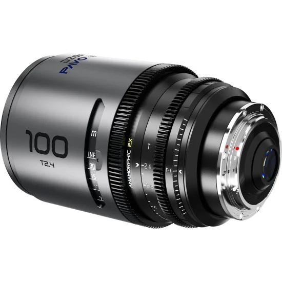 DZOFilm Pavo 100mm 2x Anamorphic T2.4 PL Mount (S35) Bleu