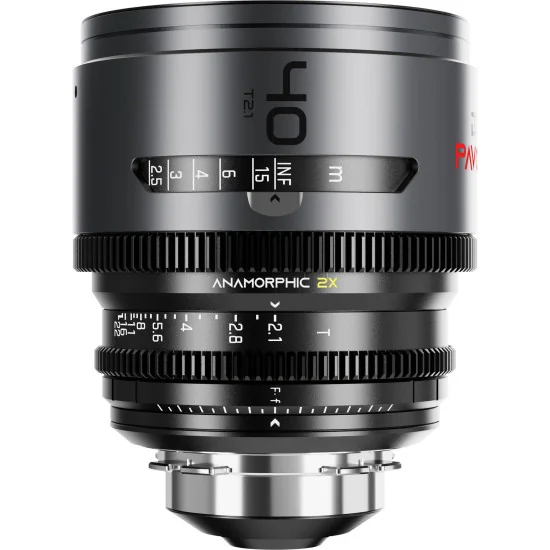 DZOFilm Pavo 2x Anamorphic 6-Lens Kit (28/32/40/55/75/100mm T2.1/T2.4) PL Mount (S35) Neutre