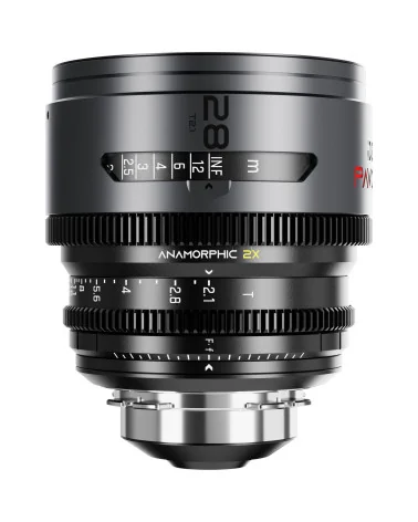 DZOFilm Pavo 2x Anamorphic 6-Lens Kit (28/32/40/55/75/100mm T2.1/T2.4) PL & EF Mount (S35) Neutral Coating