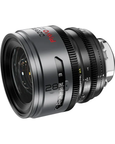 DZOFilm Pavo 2x Anamorphic 6-Lens Kit (28/32/40/55/75/100mm T2.1/T2.4) PL & EF Mount (S35) Neutral Coating