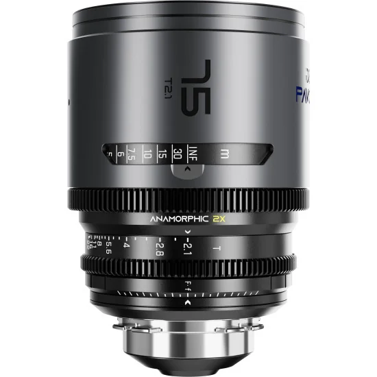 DZOFilm Pavo 2x Anamorphic 6-Lens Kit (28/32/40/55/75/100mm T2.1/T2.4) PL Mount (S35) Bleu