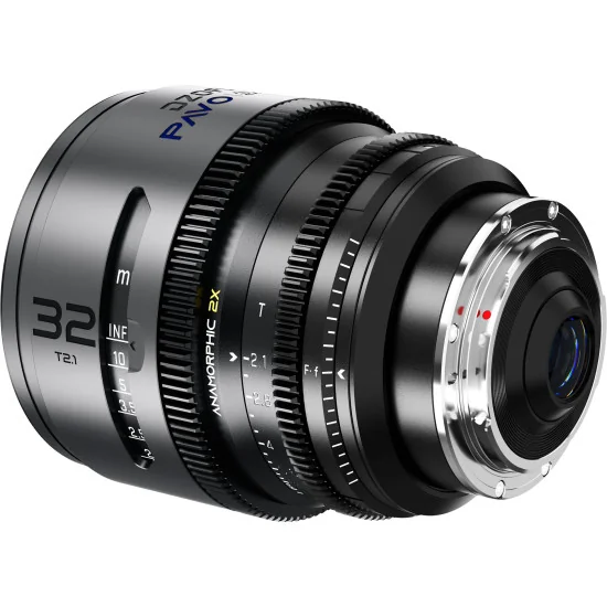 DZOFilm Pavo 2x Anamorphic 6-Lens Kit (28/32/40/55/75/100mm T2.1/T2.4) PL Mount (S35) Blue