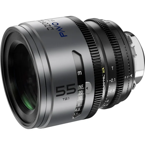 DZOFilm Pavo 2x Anamorphic 6-Lens Kit (28/32/40/55/75/100mm T2.1/T2.4) PL Mount (S35) Blue