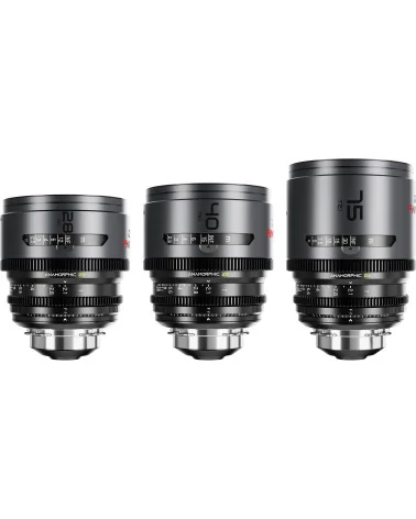 DZOFilm Pavo 2x Anamorphic 3-Lens Kit (28/40/75mm T2.1) PL Mount (S35) Neutre