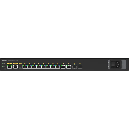 Netgear M4250-10G2XF-PoE+ (GSM4212PX-100EUS) | AV Line Managed Switch, 8x1G PoE+ 240W, 2x1G, 2xSFP+