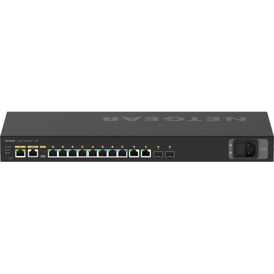 Netgear M4250-10G2XF-PoE+ (GSM4212PX-100EUS) | AV Line Managed Switch, 8x1G PoE+ 240W, 2x1G, 2xSFP+