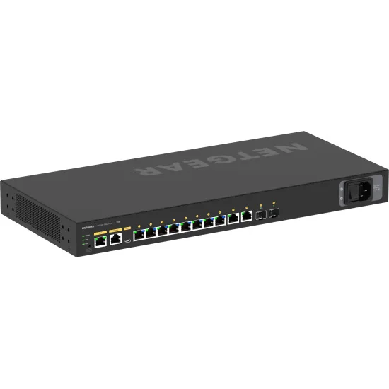 Netgear M4250-10G2F-PoE+ (GSM4212P-100EUS) | AV Line Managed Switch, 8x1G PoE+ 125W, 2x1G, 2xSFP