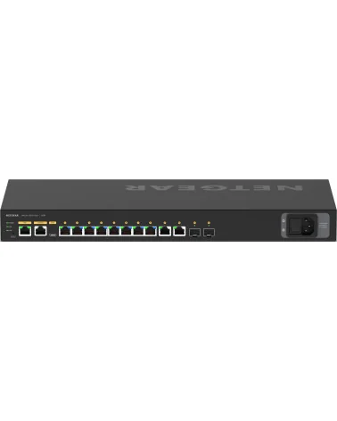 Netgear M4250-10G2F-PoE+ (GSM4212P-100EUS) | Série AV manageable switch, 8x1G PoE+ 125W, 2x1G, 2xSFP