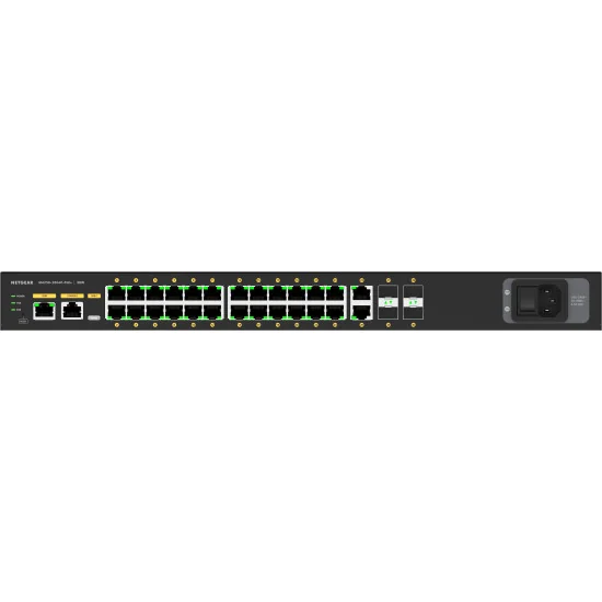 Netgear M4250-26G4F-PoE+ (GSM4230P-100EUS) | AV Line Managed Switch, 24x1G PoE+ 300W, 2x1G, 4xSFP