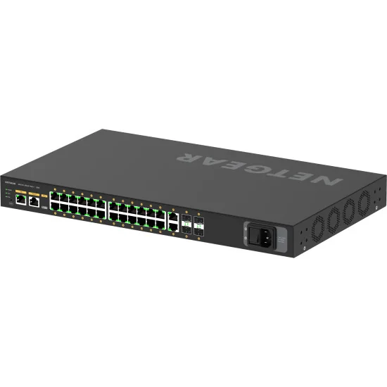 Netgear M4250-26G4F-PoE+ (GSM4230P-100EUS) | AV Line Managed Switch, 24x1G PoE+ 300W, 2x1G, 4xSFP