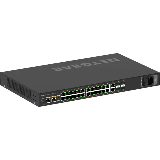 Netgear M4250-26G4F-PoE+ (GSM4230P-100EUS) | AV Line Managed Switch, 24x1G PoE+ 300W, 2x1G, 4xSFP