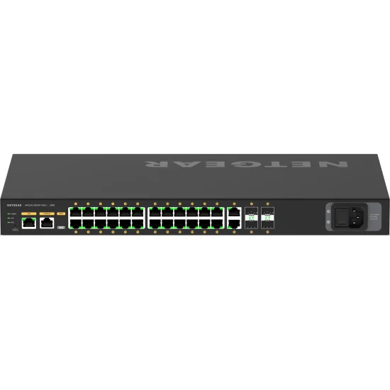 Netgear M4250-26G4F-PoE+ (GSM4230P-100EUS) | AV Line Managed Switch, 24x1G PoE+ 300W, 2x1G, 4xSFP