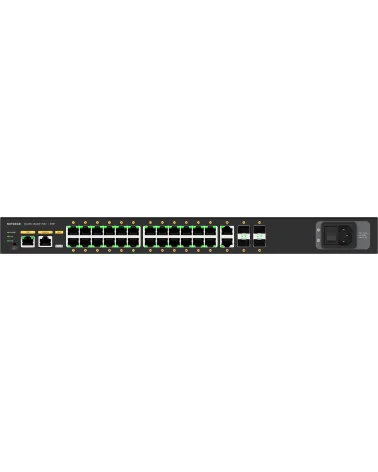 Netgear M4250-26G4XF-PoE+ (GSM4230PX-100EUS) | AV Line Managed Switch, 24x1G PoE+ 480W, 2x1G, 4xSFP+