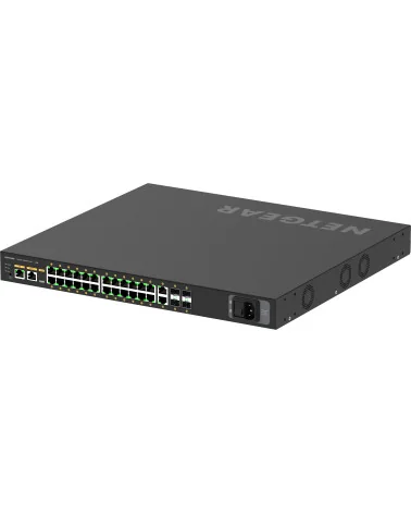 Netgear M4250-26G4XF-PoE+ (GSM4230PX-100EUS) | AV Line Managed Switch, 24x1G PoE+ 480W, 2x1G, 4xSFP+