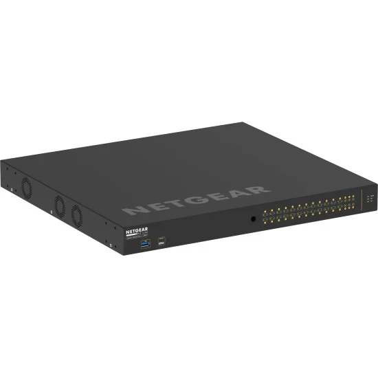 Netgear M4250-26G4XF-PoE+ (GSM4230PX-100EUS) | AV Line Managed Switch, 24x1G PoE+ 480W, 2x1G, 4xSFP+