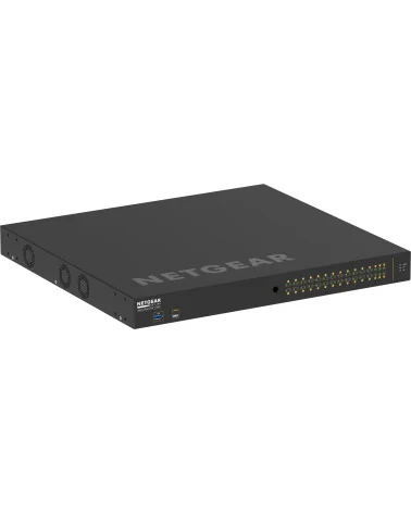 Netgear M4250-26G4XF-PoE+ (GSM4230PX-100EUS) | AV Line Managed Switch, 24x1G PoE+ 480W, 2x1G, 4xSFP+