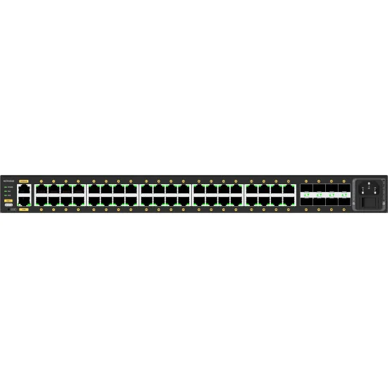 Netgear M4250-40G8F-PoE+ (GSM4248P-100EUS) | AV Line Managed Switch, 40x1G PoE+ 480W, 8xSFP