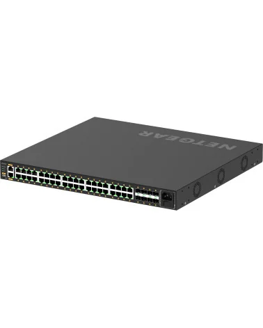 Netgear M4250-40G8F-PoE+ (GSM4248P-100EUS) | AV Line Managed Switch, 40x1G PoE+ 480W, 8xSFP