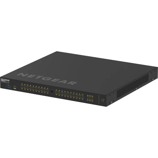 Netgear M4250-40G8F-PoE+ (GSM4248P-100EUS) | AV Line Managed Switch, 40x1G PoE+ 480W, 8xSFP