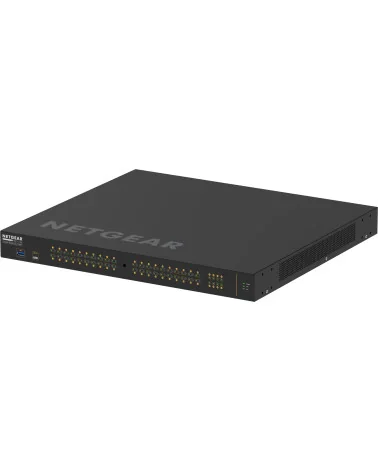 Netgear M4250-40G8F-PoE+ (GSM4248P-100EUS) | AV Line Managed Switch, 40x1G PoE+ 480W, 8xSFP