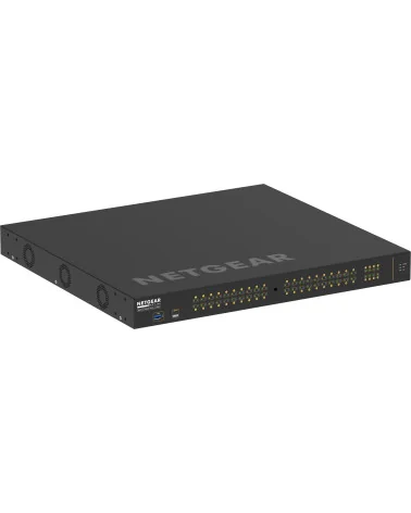 Netgear M4250-40G8F-PoE+ (GSM4248P-100EUS) | AV Line Managed Switch, 40x1G PoE+ 480W, 8xSFP