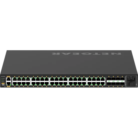 Netgear M4250-40G8F-PoE+ (GSM4248P-100EUS) | AV Line Managed Switch, 40x1G PoE+ 480W, 8xSFP