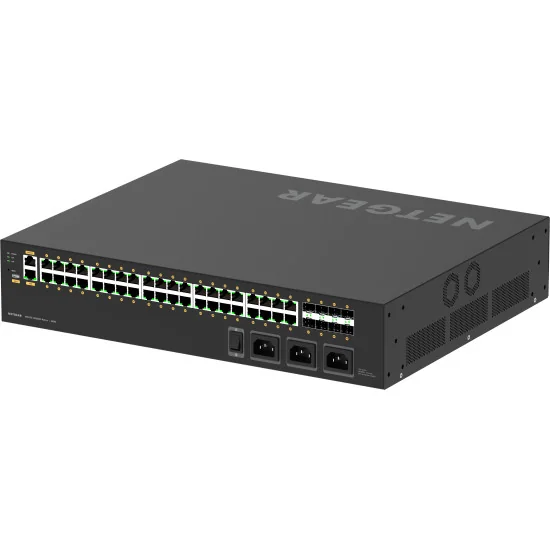 Netgear M4250-40G8XF-PoE++ (GSM4248UX-100EUS) | AV Line Managed Switch, 40x1G Ultra90 PoE++ 2880W, 8xSFP+