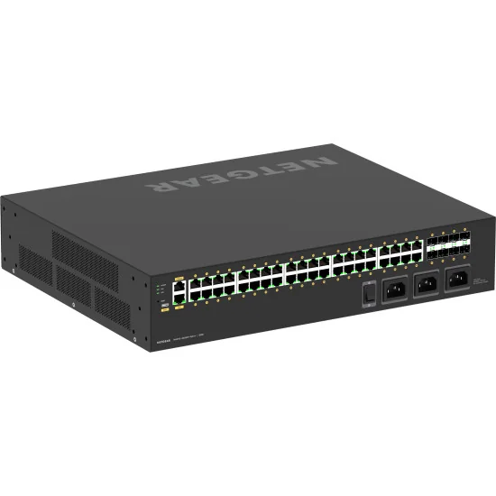 Netgear M4250-40G8XF-PoE++ (GSM4248UX-100EUS) | AV Line Managed Switch, 40x1G Ultra90 PoE++ 2880W, 8xSFP+