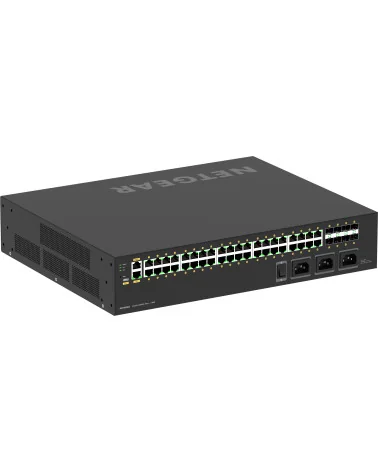 Netgear M4250-40G8XF-PoE++ (GSM4248UX-100EUS) | AV Line Managed Switch, 40x1G Ultra90 PoE++ 2880W, 8xSFP+