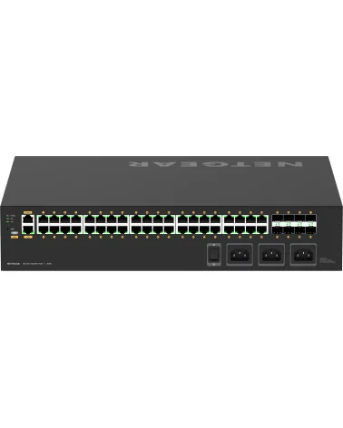 Netgear M4250-40G8XF-PoE++ (GSM4248UX-100EUS) | AV Line Managed Switch, 40x1G Ultra90 PoE++ 2880W, 8xSFP+