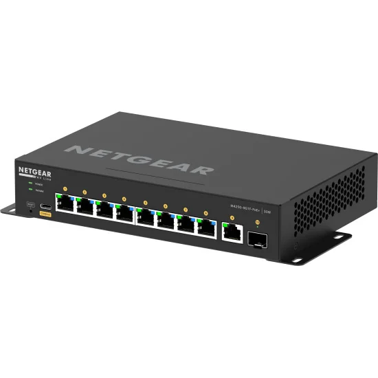 Netgear M4250-9G1F-PoE+ (GSM4210PD-100EUS) | AV Line Managed Switch, 8x1G PoE+ 110W, 1x1G, 1xSFP