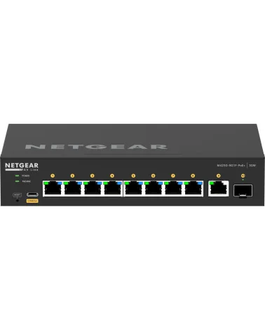 Netgear M4250-9G1F-PoE+ (GSM4210PD-100EUS) | AV Line Managed Switch, 8x1G PoE+ 110W, 1x1G, 1xSFP